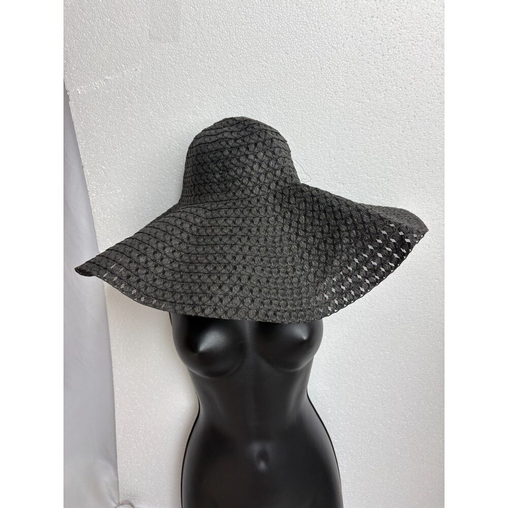Oversized Black Beach Hat Beachy Coastal Straw Classy Old Money Vacation Pool